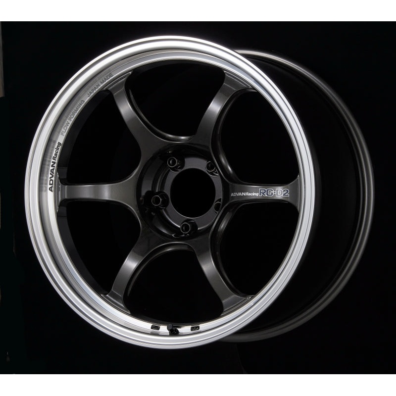 Advan RG-D2 18x9.5 +35 5-114.3 Machining & Black Gunmetallic Wheel