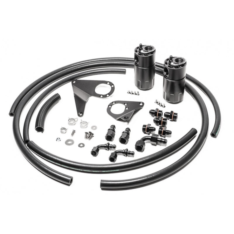 Radium Engineering Dual Catch Can Kit 08-16 Mitsubishi Evo Fluid Lock