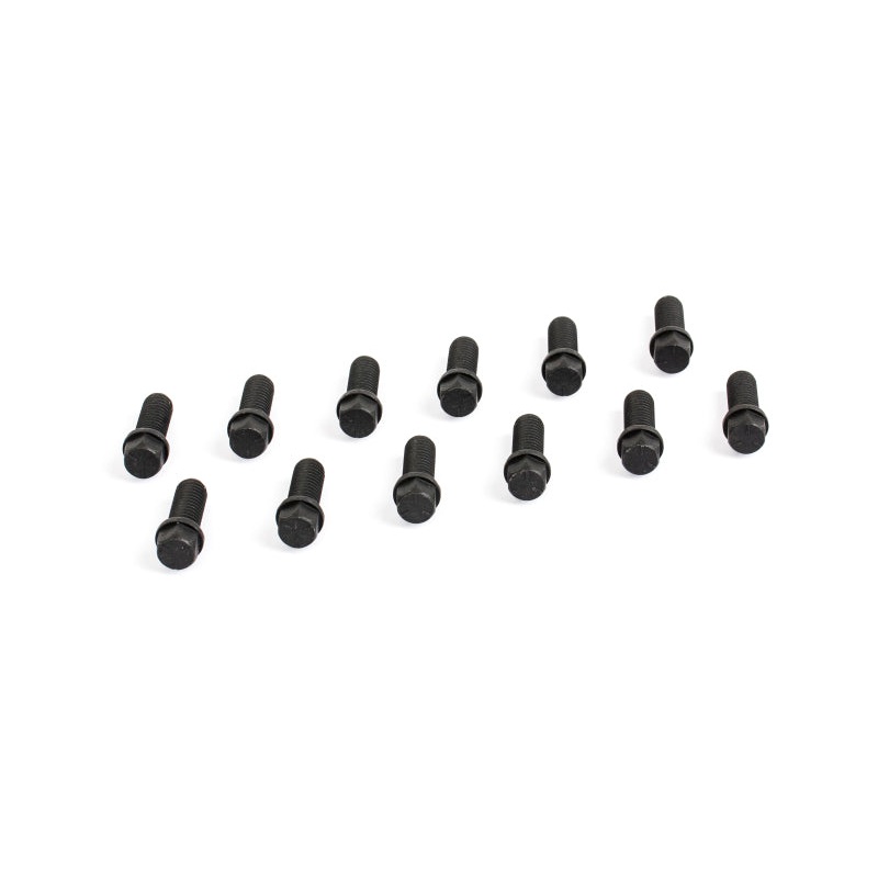 Cometic Header Bolts 3/8 - 16 x 1in Grade 5 Black Oxide Finish With Compact Hex Head