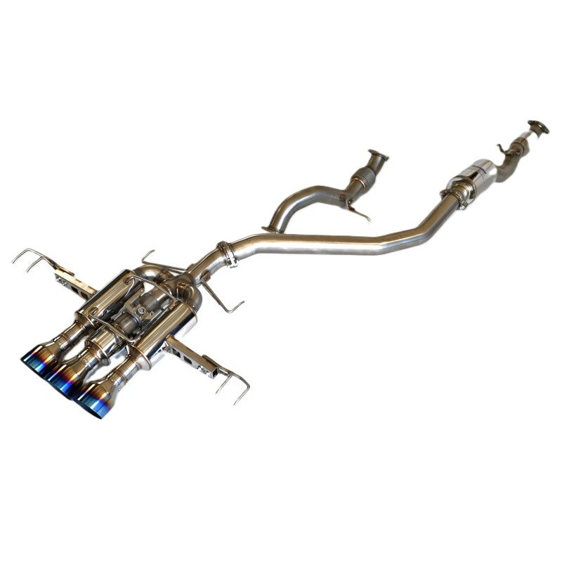 Invidia 22+ HONDA CIVIC TYPE-R FL5 R400 SINGLE LAYER TI TIP FULL CAT-BACK (NON POLISH PIPE)
