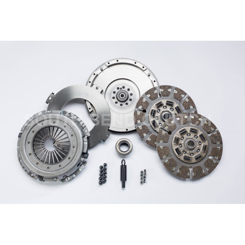 South Bend Clutch 94-98 Ford 7.3 Powerstroke ZF-5 Street Dual Disc Organic Clutch Kit