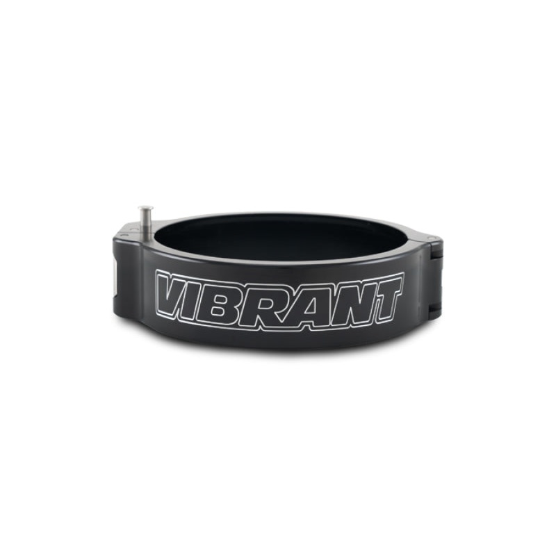 Vibrant 3.50in O.D. Aluminized HD 2.0 Clamp - Anodized Black (Clamp Only)