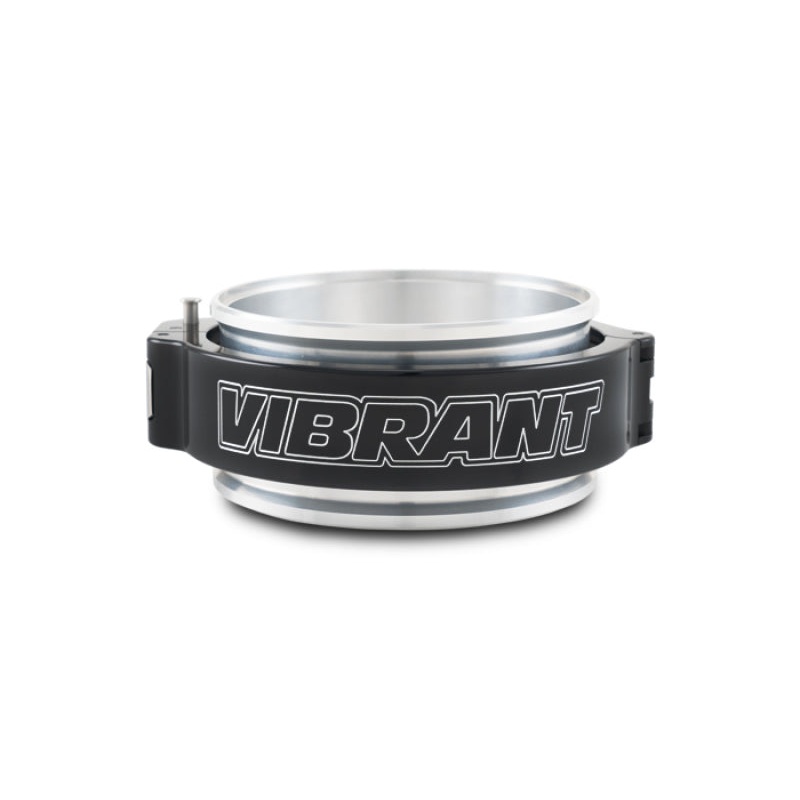 Vibrant 4in O.D. Aluminized HD 2.0 Clamp Assembly - Anodized Black