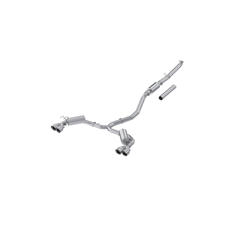 MBRP 22-24 Honda Civic/Sport Touring 1.5L 3in Cat-Back 2.5in Dual Split Rear w/ Quad Tips - AL