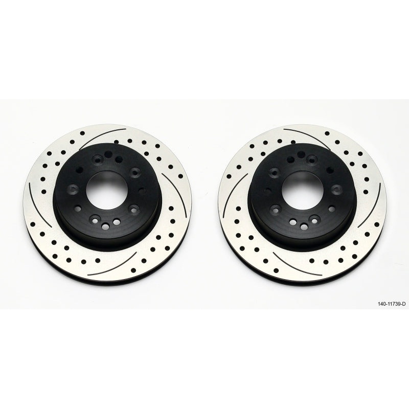 Wilwood Rotor Kit Rear-Drilled 65-82 Corvette C2/C3 (1Pc Rotors)