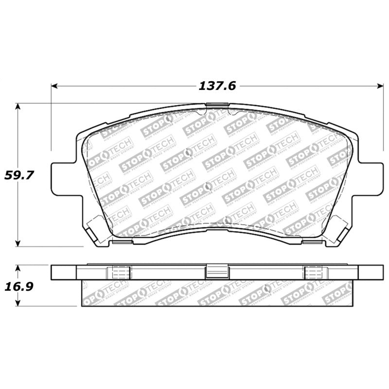 StopTech Performance 02-03 WRX Front Brake Pads