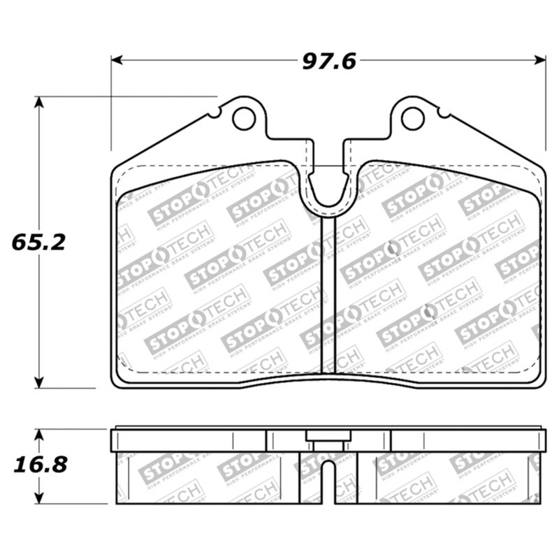 StopTech Performance ST-40 4 Piston Front Caliper Brake Pads