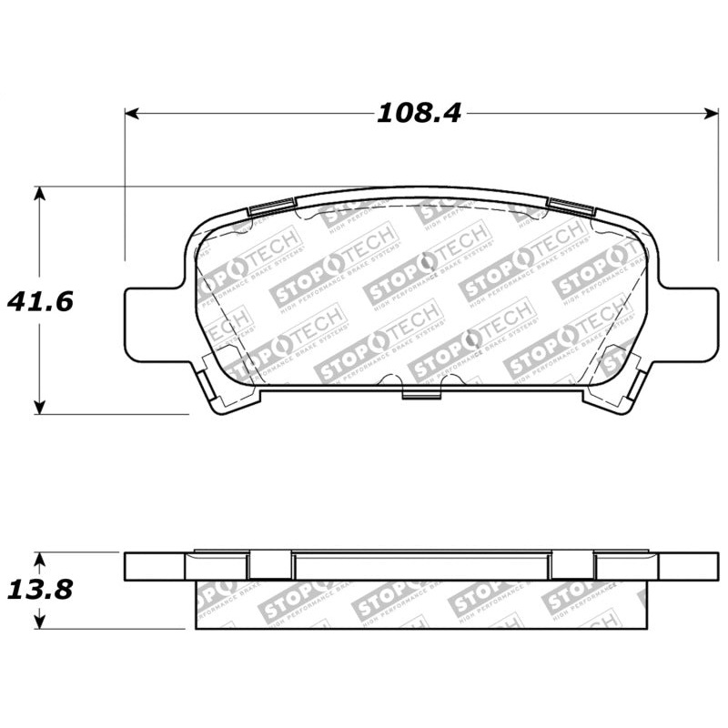 StopTech Performance 02-03 WRX Rear Brake Pads