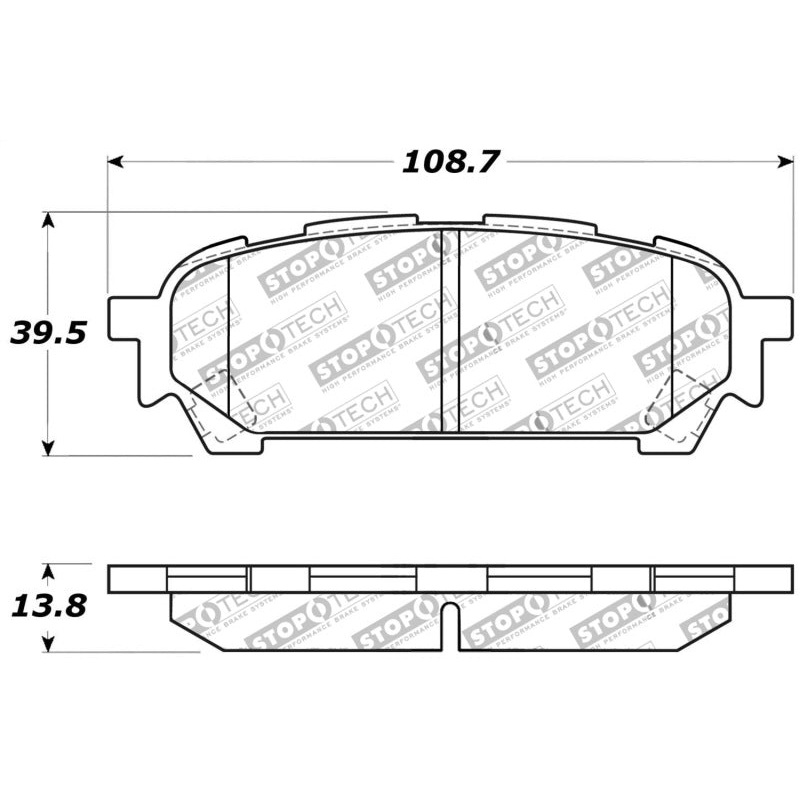 StopTech Performance 03-05 WRX Rear Brake Pads