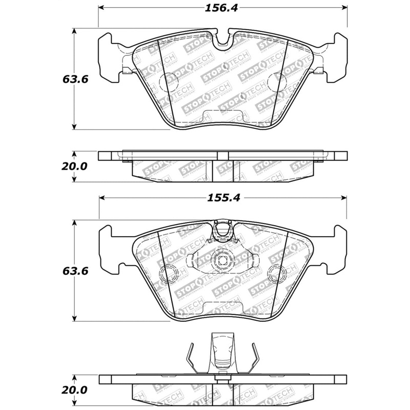StopTech Performance 04-09 BMW X3 (E38) / 06-09 Z4 3.0Si (E86) / 00-07 330 Series Front Brake Pads