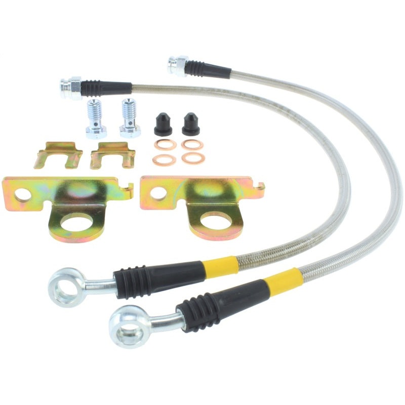 StopTech 04-08 Cadillac STS / 05-08 14-15 Chevrolet Corvette Stainless Steel Rear Brake Lines