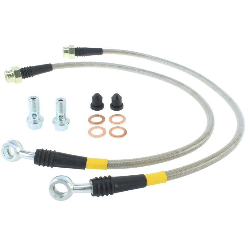StopTech 14-15 Chevy Corvette Z51 (C7) V8 Stainless Steel Front Brake Lines