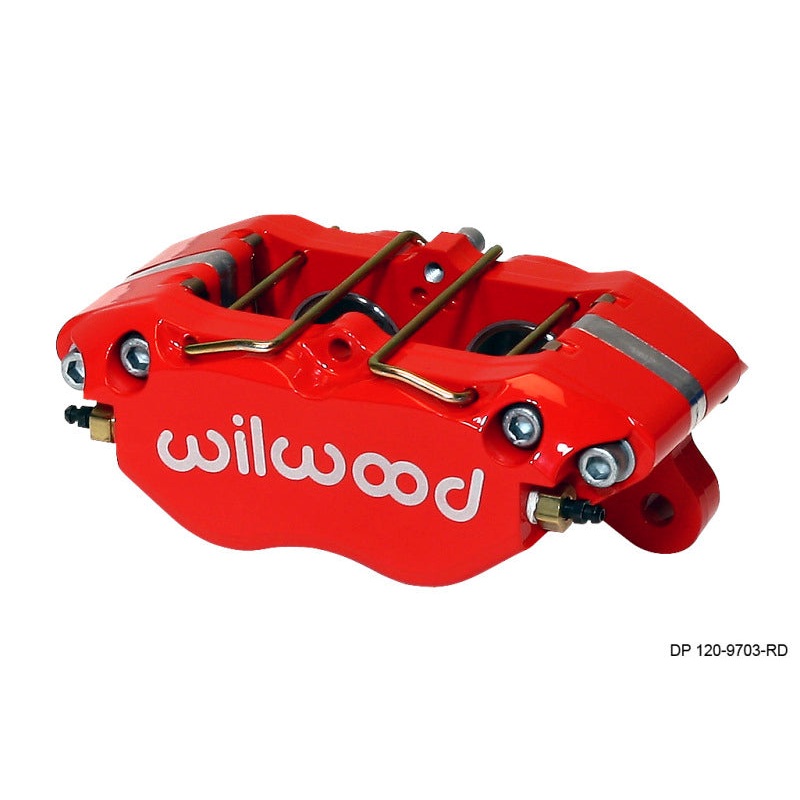 Wilwood Caliper-Dynapro 5.25in Mount - Red 1.38in Pistons .81in Disc