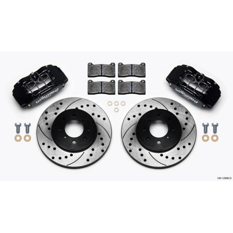 Wilwood DPHA Front Caliper & Rotor Kit Drilled Honda / Acura w/ 262mm OE Rotor