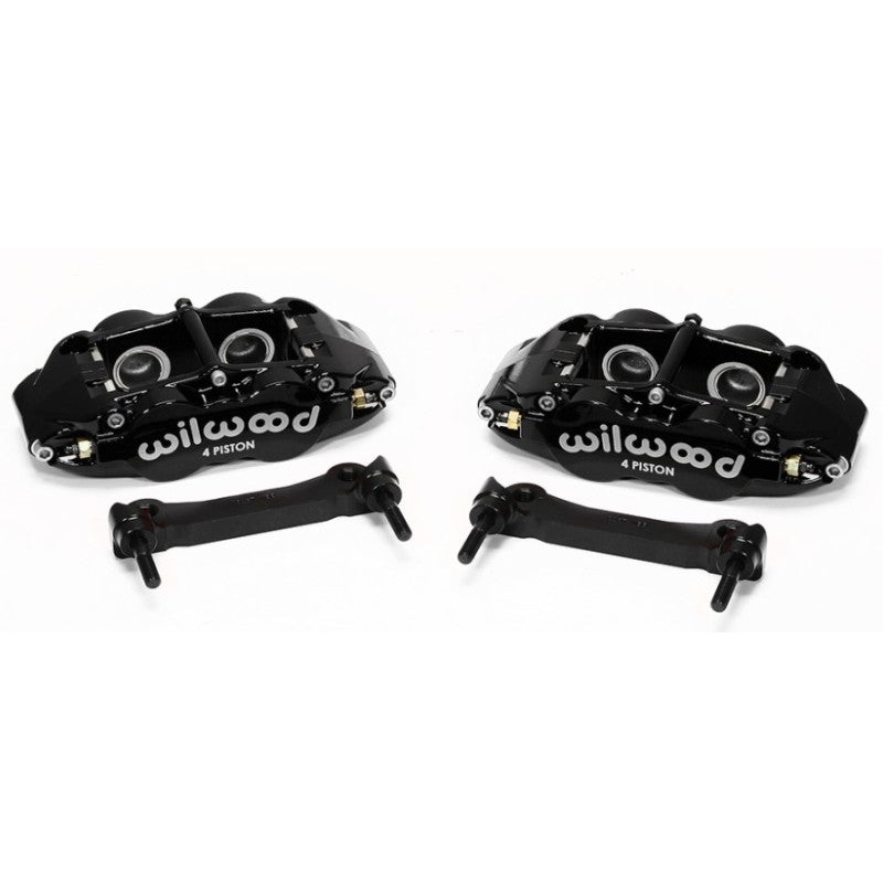 Wilwood Narrow Superlite 4R Rear Caliper & Bracket Kit - Black 97-13 C5/C6 Corvette w/ OEM Rotors
