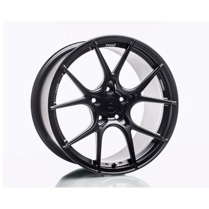 Titan 7 T-CS5 18x9.5 5x114.3 40mm - Machine Black - Single Wheel