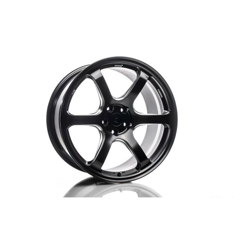 Titan 7 T-D6e 18x10 5x120 25mm - Machine Black - Single Wheel