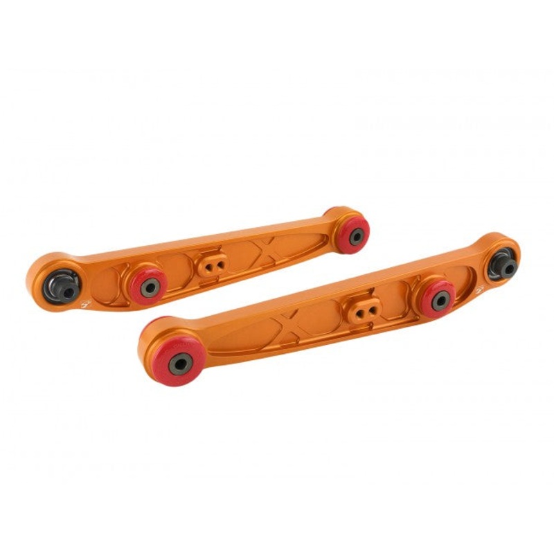 Skunk 2 Alpha Adjustable Rear Lower Control Arms Set - Gold - Honda CRX / Civic / Del Sol