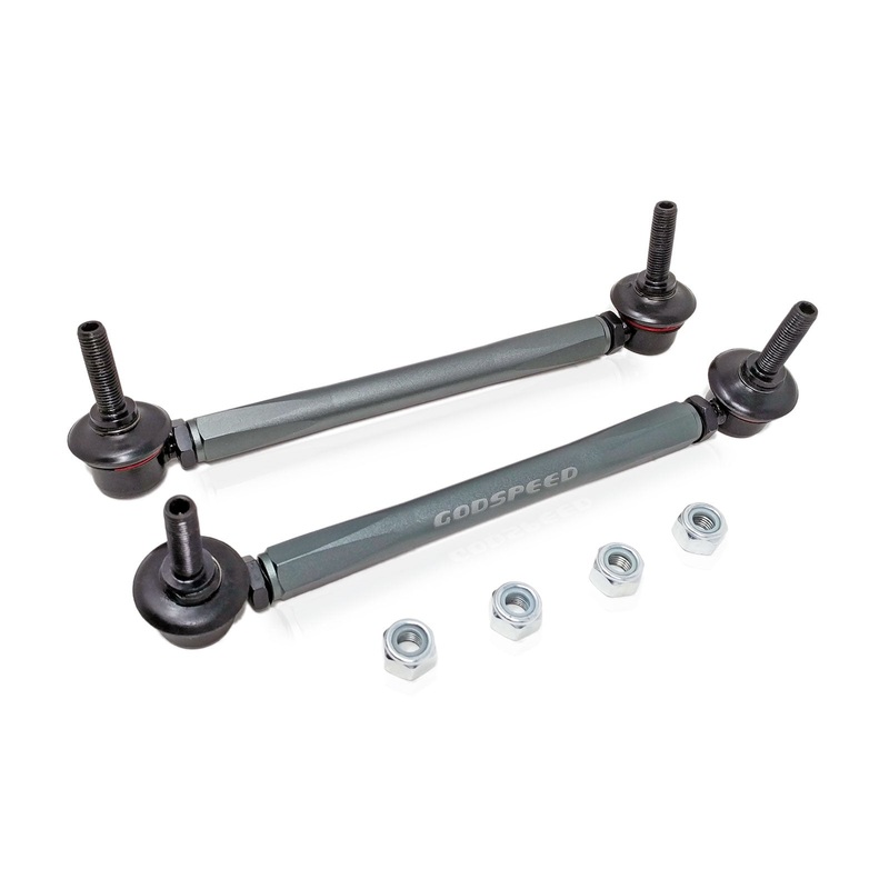 GSP GodSpeed Project 250mm - 310mm Front Sway Bar Adjustable Links Set w/ 12mm Bolts - Universal