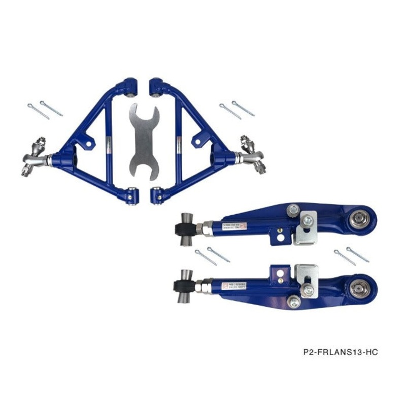 P2M Phase 2 Front & Rear Lower Control Arms Combination Kit - Nissan 180sx 240sx S13 (1989-1994)