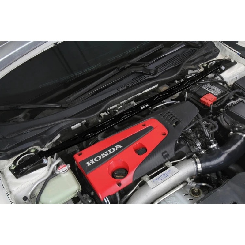 HPS Performance Front Strut Tower Bar - Black - Honda Civic Type R (FK8 / FL5) 2017-23