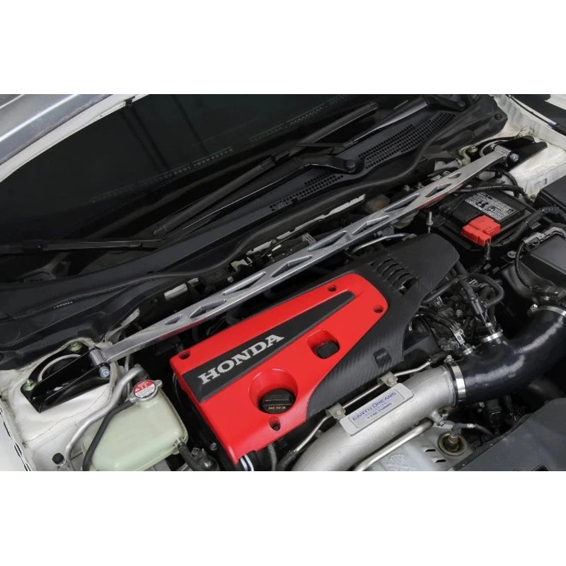 HPS Performance Front Strut Tower Bar - Polished - Honda Civic Type R (FK8 / FL5) 2017-23