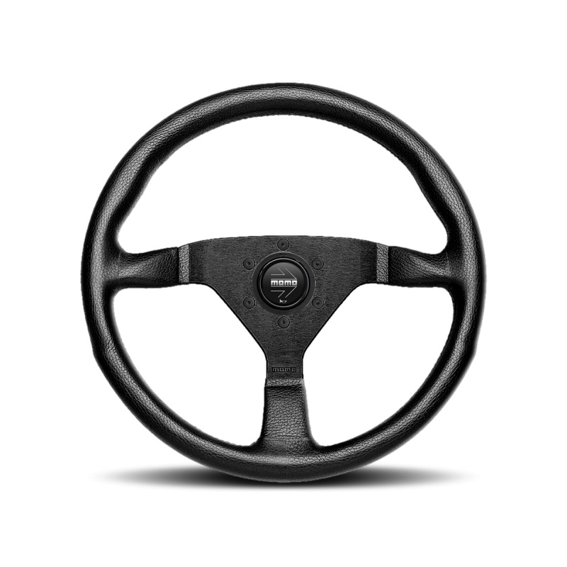 MOMO Montecarlo Steering Wheel - 320MM - Black Leather / Black Stitching
