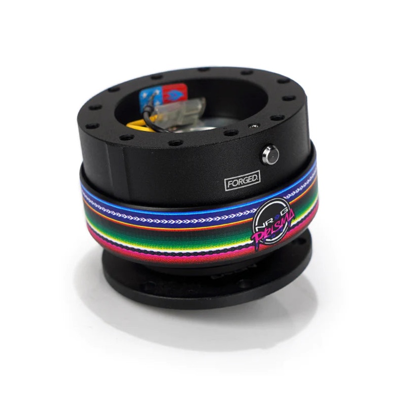 NRG Gen 2 Black Body w/ Mexicali Ring Steering Wheel Quick Release Hub Kit - Universal Fitment