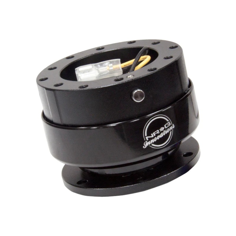 NRG Gen 2 Black Steering Wheel Quick Release Hub Kit - Universal Fitment