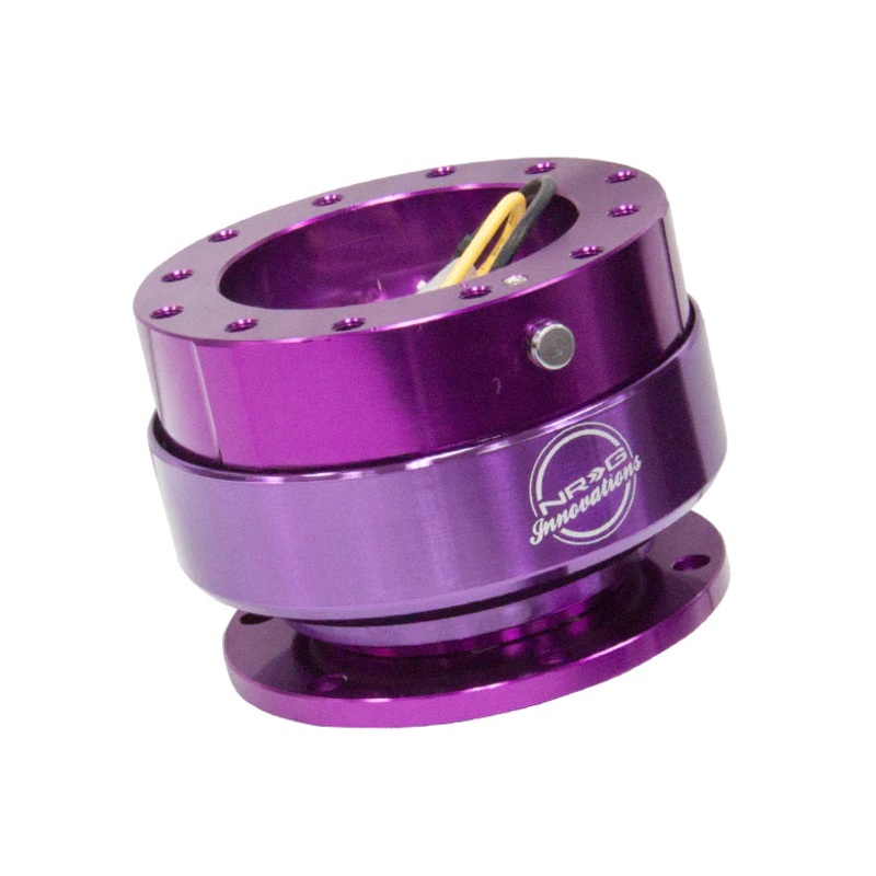 NRG Gen 2 Purple Body w/ Purple Ring Steering Wheel Quick Release Hub Kit - Universal Fitment