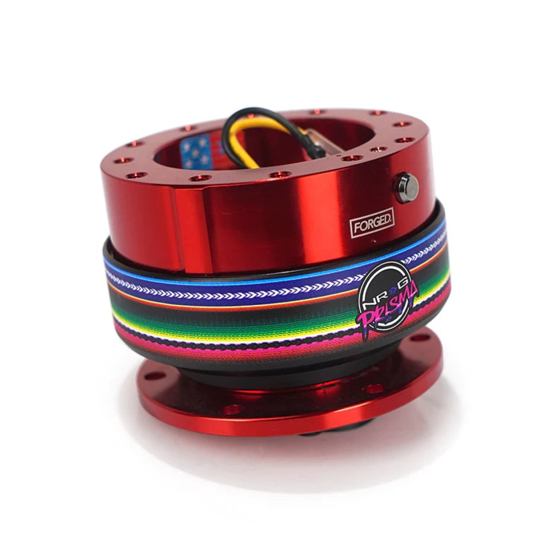 NRG Gen 2 Red Body w/ Mexicali Ring Steering Wheel Quick Release Hub Kit - Universal Fitment