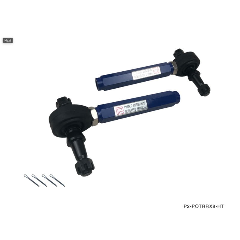 Phase 2 Motortrend (P2M) Adjustable Pro Outer Tie Rod Ends - Mazda Miata NC (2006-2015)