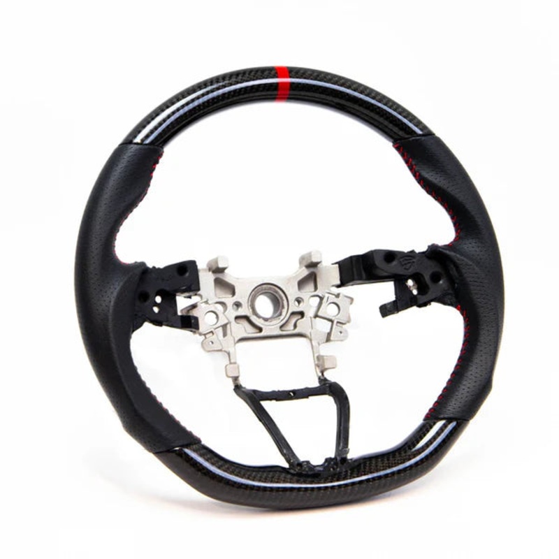 PRL Motorsports Steering Wheel - Carbon & Leather w/ Red Stitching - Honda Accord (2018-2022)