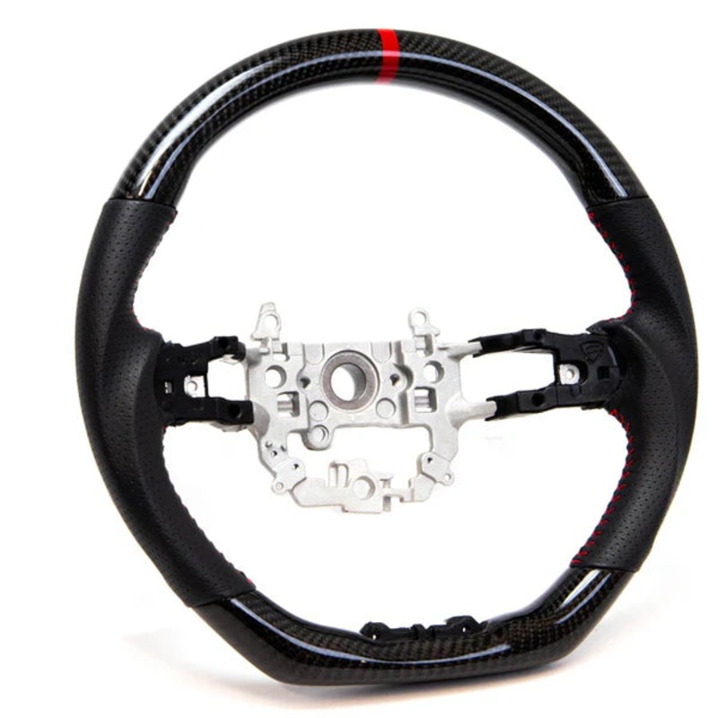 PRL Motorsports Steering Wheel - Carbon & Leather w/ Red Stitching - Honda Civic (2022+)