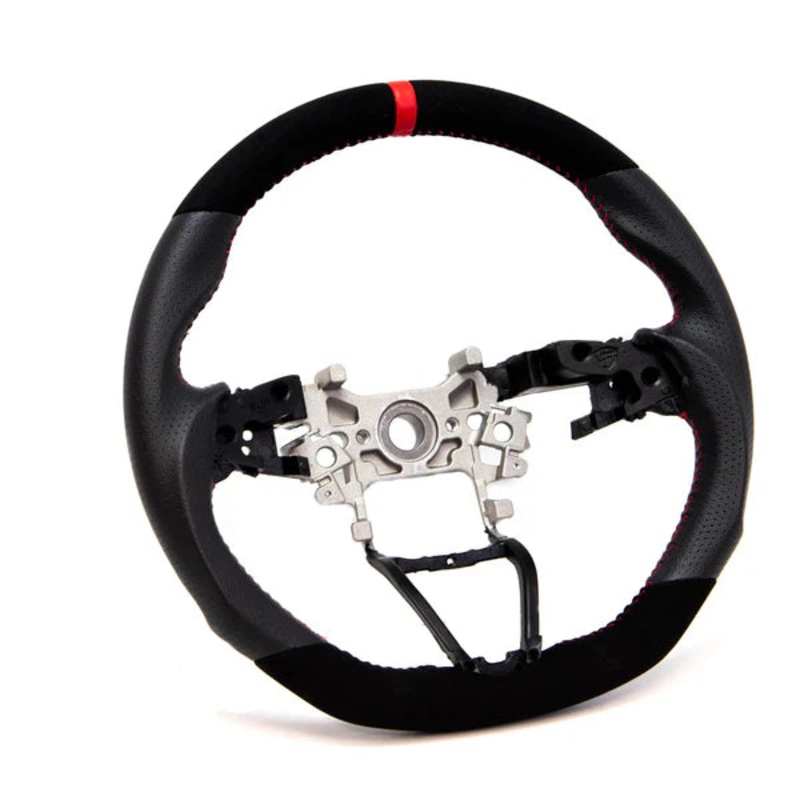 PRL Motorsports Steering Wheel - Suede & Carbon w/ Red Stitching - Honda Accord (2018-2022)