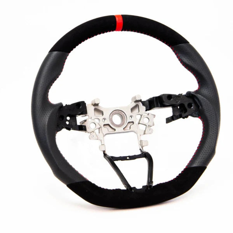 PRL Motorsports Steering Wheel - Suede & Leather w/ Red Stitching - Honda Accord (2018-2022)