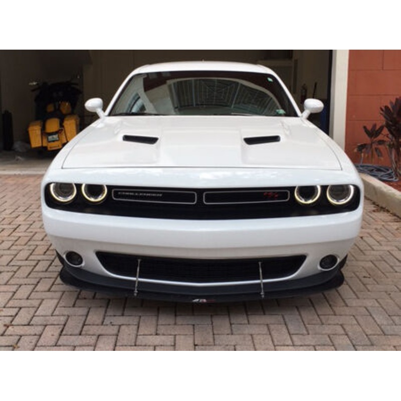 APR Performance Carbon Fiber Front Wind Splitter w/ Rods - Dodge Challenger SXT / RT (2015+)