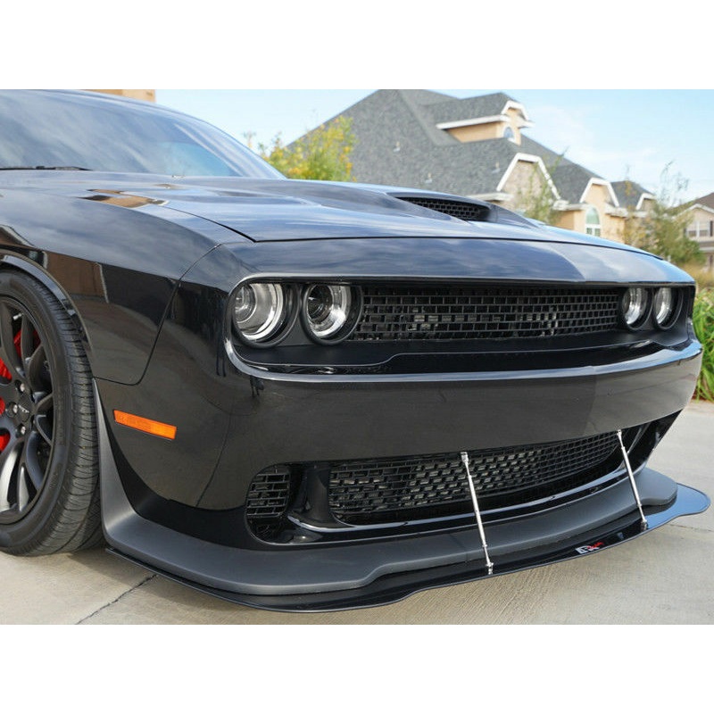 APR Performance Carbon Fiber Front Wind Splitter w/ Support Rods - Dodge Challenger SRT8 (2008-2010)