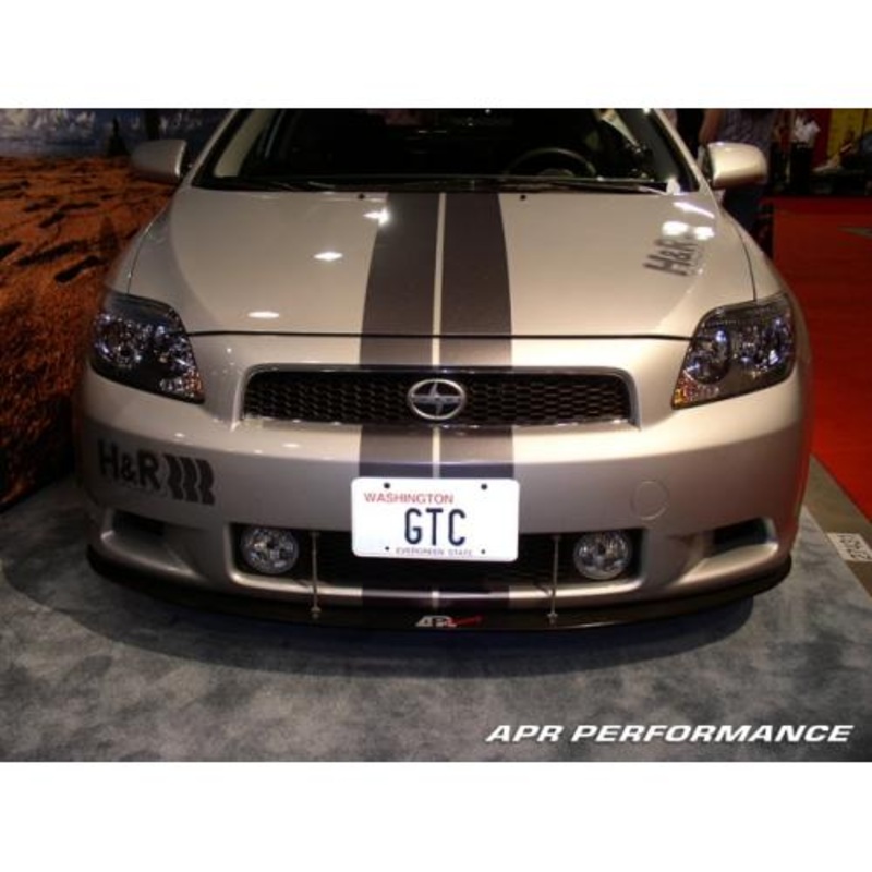 APR Performance Carbon Fiber Front Wind Splitter w/ Support Rods - Scion tC (2004-2010)