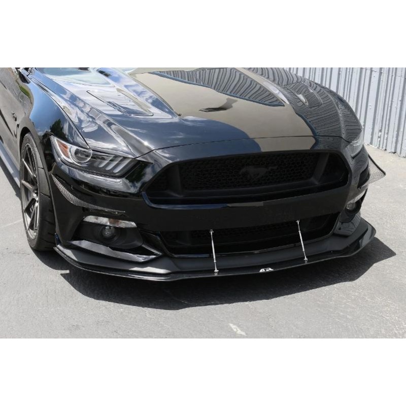 APR Performance Carbon Front Wind Splitter w/ Rods - Ford Mustang w/ Performance Package (2015-2017)
