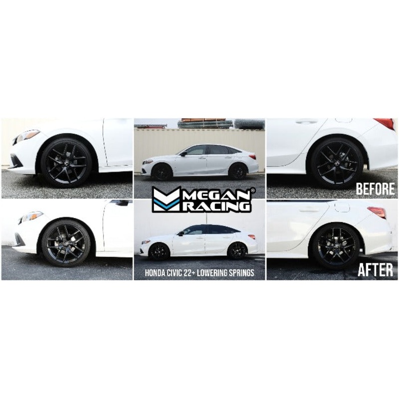 Megan Racing Performance Lowering Springs - Honda Civic & Si Models (2022+)