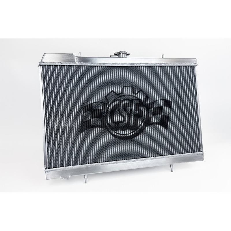 CSF High Performance All Aluminum Radiator - Black - Nissan R33 Skyline GT-R / GTS / GTS-T