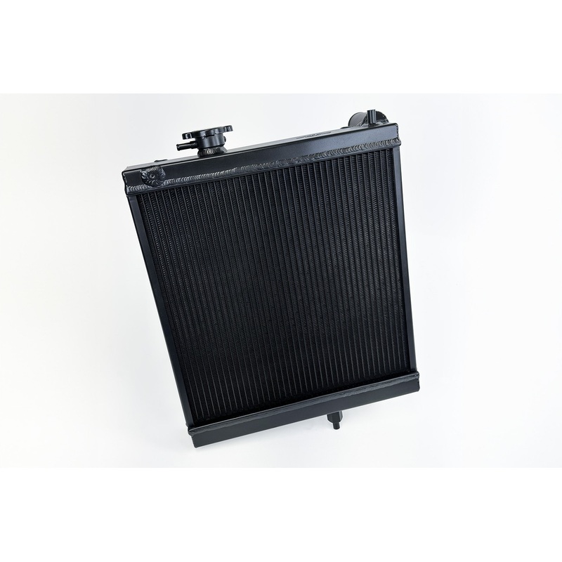 CSF High-Performance Half Radiator - Black - Mitsubishi Lancer Evolution EVO 7 / 8 / 9