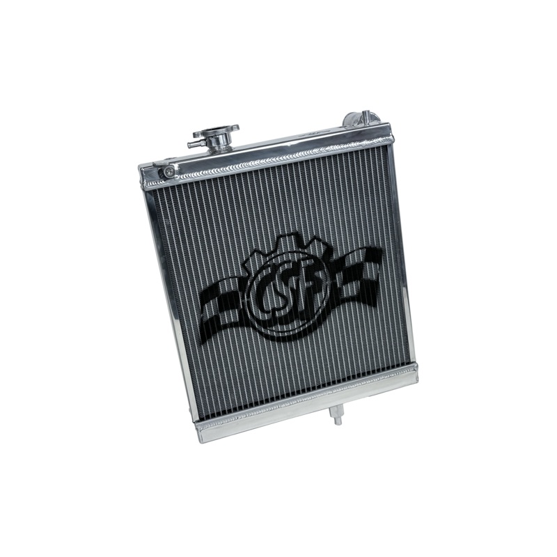 CSF High-Performance Half Radiator - Polished - Mitsubishi Lancer Evolution EVO 7 / 8 / 9