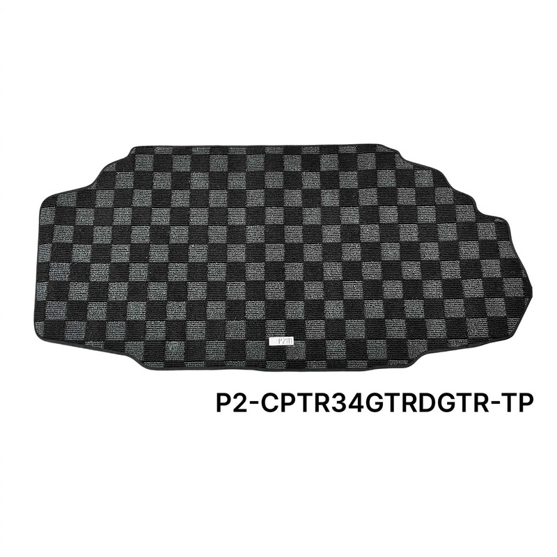 Phase 2 Motortrend (P2M) Checkered Carpet Race Trunk Mat - Nissan Skyline R34