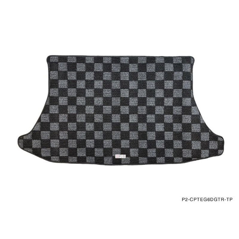 Phase 2 Motortrend (P2M) Checkered Carpet Trunk Mat - Honda Civic EG6 Hatchback (1991-1995)