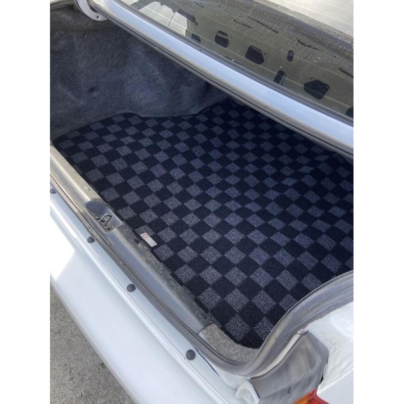 Phase 2 Motortrend (P2M) Checkered Carpet Trunk Mat - Honda Civic Sedan EK3 (1996-2000)