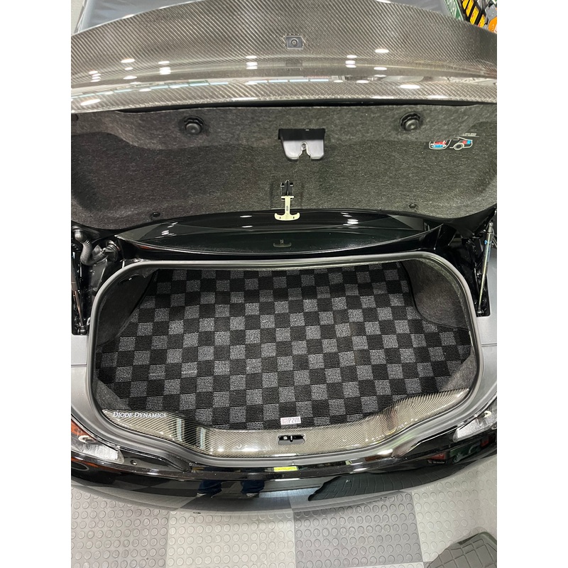Phase 2 Motortrend (P2M) Checkered Carpet Trunk Mat - Infiniti G37 Coupe (2008-2013)