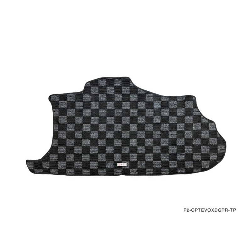 Phase 2 Motortrend (P2M) Checkered Carpet Trunk Mat - Mitsubishi Lancer Evolution X (2008-2015)