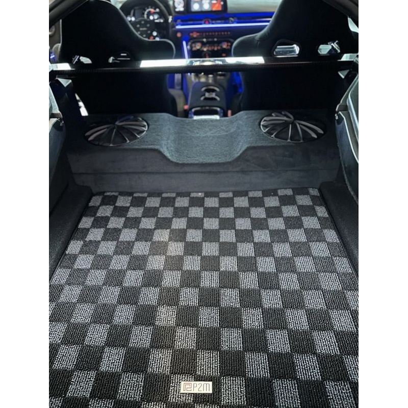 Phase 2 Motortrend (P2M) Checkered Carpet Trunk Mat - Toyota Supra A90 (2019+)